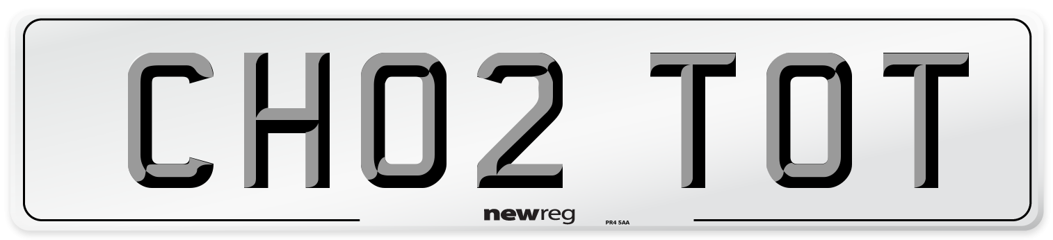 CH02 TOT Number Plate from New Reg